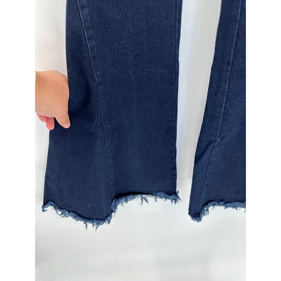 Show Me Your Mumu Berkeley Bell Bottoms Flared Distressed Jeans High Rise Small - Picture 8 of 13